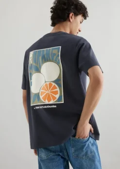 T-Shirt relaxed mit erhabenem Rückenprint