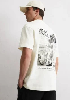 T-Shirt relaxed mit großem Rückenprint