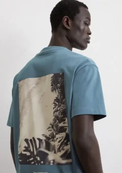 T-Shirt relaxed mit großem Rückenprint