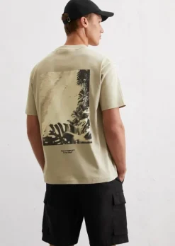 T-Shirt relaxed mit großem Rückenprint