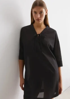 Tunika-Strandkleid aus weichem Recycling-Material