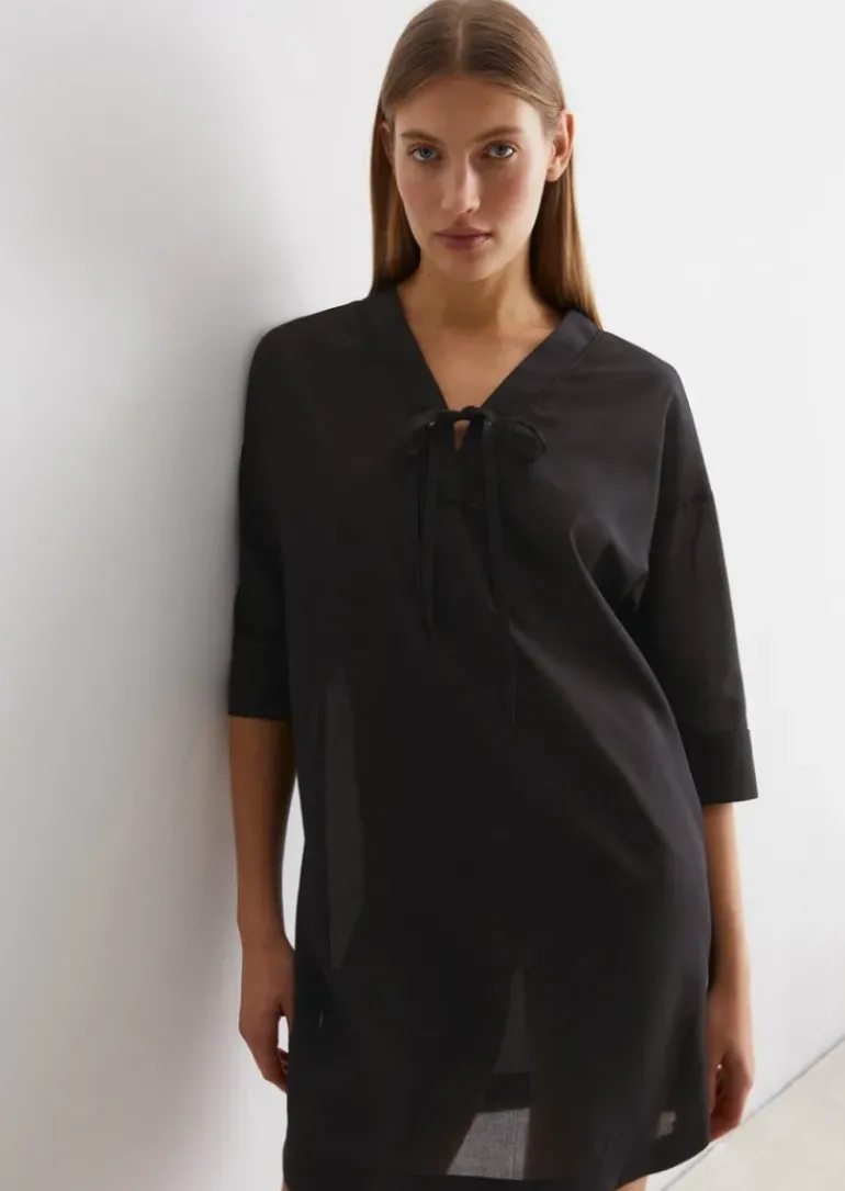 Tunika-Strandkleid aus weichem Recycling-Material