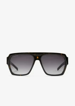 Unisex-Sonnenbrille in moderner rechteckiger Form