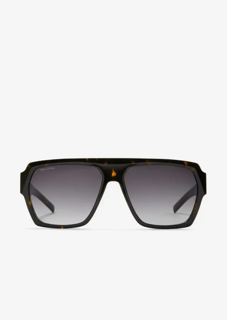 Unisex-Sonnenbrille in moderner rechteckiger Form
