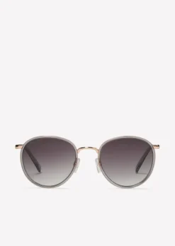 Unisex-Sonnenbrille mit extravagantem Edelstahl-Acetat-Rahmen