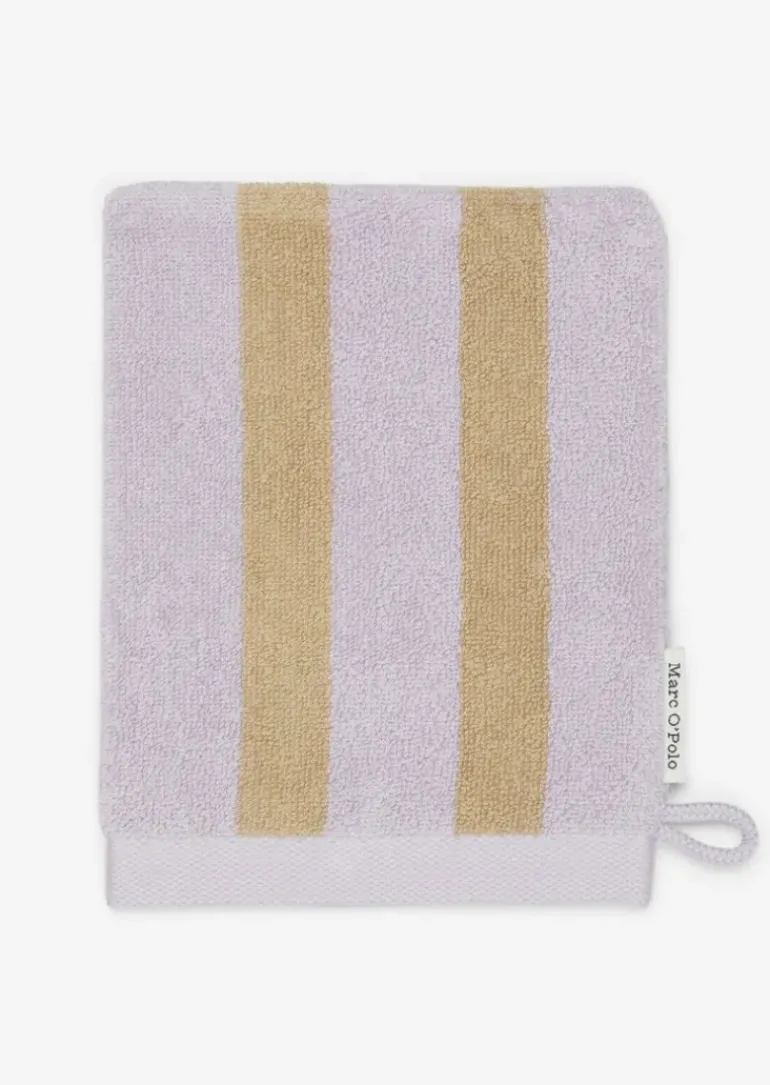Waschhandschuh Model Heritage mit Jacquard-Streifenmuster