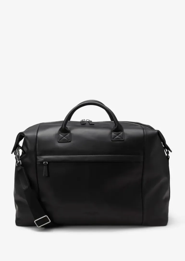 Weekender medium aus geschmeidigem Rindleder