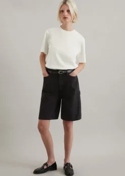 Workwear-Bermuda Model Jonnda relaxed aus Organic-Cotton-Lyocell-Modal-Mix